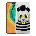 Полупрозрачный дизайнерский пластиковый чехол для Huawei Mate 30 Прозрачные панды