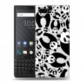 Полупрозрачный дизайнерский пластиковый чехол для BlackBerry KEY2 Панды