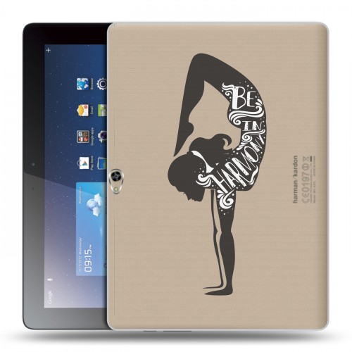 Полупрозрачный дизайнерский пластиковый чехол для Huawei MediaPad M2 10 Креативные слова