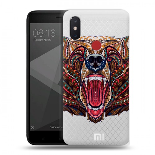 Полупрозрачный дизайнерский пластиковый чехол для Xiaomi Mi8 SE Животный арт 4