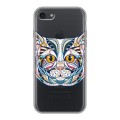 Полупрозрачный дизайнерский силиконовый чехол для Iphone 7 Животный арт 4