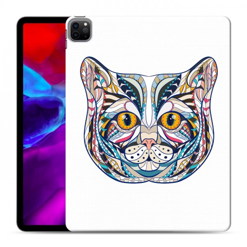 Полупрозрачный дизайнерский пластиковый чехол для Ipad Pro 12.9 (2020) Животный арт 4