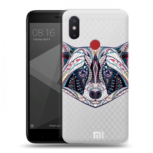 Полупрозрачный дизайнерский силиконовый чехол для Xiaomi Mi8 SE Животный арт 4