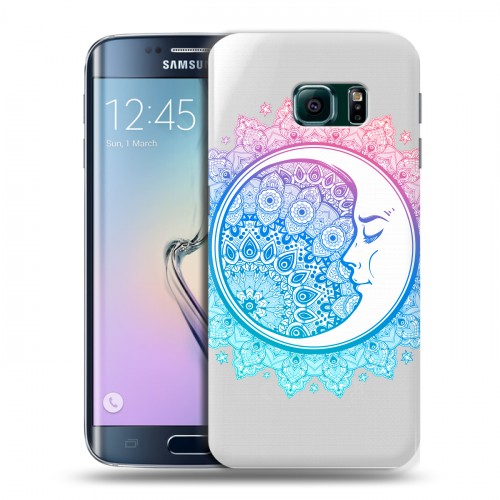 Полупрозрачный дизайнерский пластиковый чехол для Samsung Galaxy S6 Edge Тату тренды