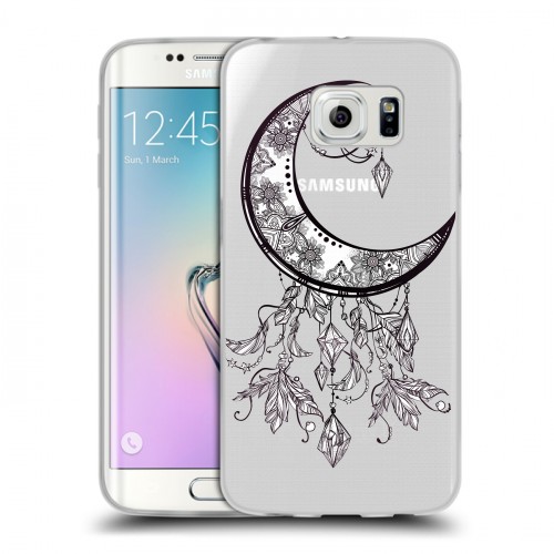 Полупрозрачный дизайнерский пластиковый чехол для Samsung Galaxy S6 Edge Знаки природы