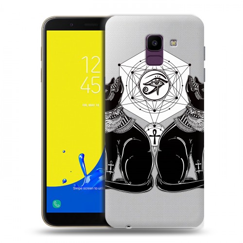 Полупрозрачный дизайнерский пластиковый чехол для Samsung Galaxy J6 Мистика и дизайн