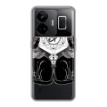 Полупрозрачный дизайнерский силиконовый чехол для Realme GT3 Мистика и дизайн