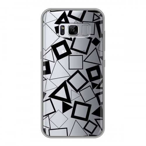 Полупрозрачный дизайнерский пластиковый чехол для Samsung Galaxy S8 Plus Геометрические паттерны