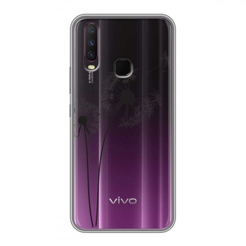 Полупрозрачный дизайнерский силиконовый чехол для Vivo Y17 Прозрачные принты