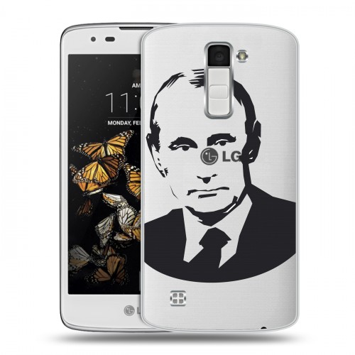 Полупрозрачный дизайнерский пластиковый чехол для LG K8 В.В.Путин 