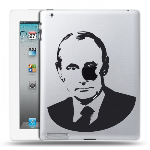 Полупрозрачный дизайнерский пластиковый чехол для Ipad 2/3/4 В.В.Путин 
