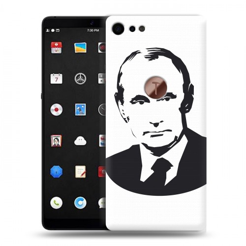 Полупрозрачный дизайнерский пластиковый чехол для Smartisan U3 Pro В.В.Путин 