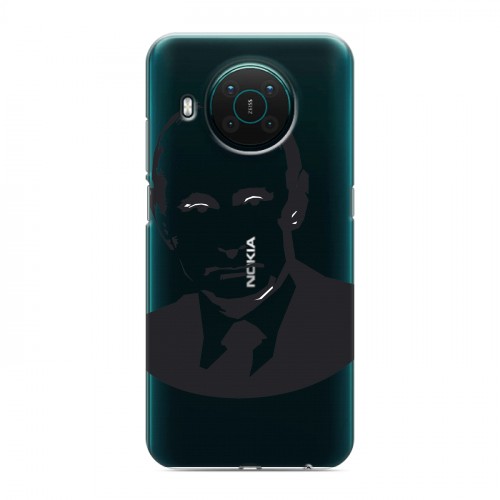 Полупрозрачный дизайнерский пластиковый чехол для Nokia X10 В.В.Путин 