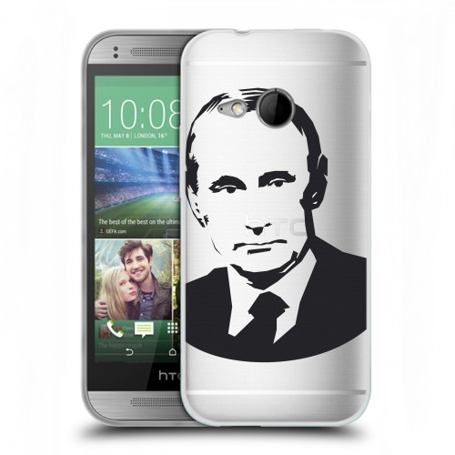 Полупрозрачный дизайнерский пластиковый чехол для HTC One mini 2 В.В.Путин 