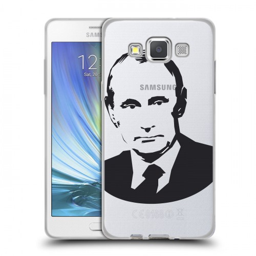 Полупрозрачный дизайнерский пластиковый чехол для Samsung Galaxy A5 В.В.Путин 