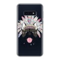 Полупрозрачный дизайнерский силиконовый чехол для Samsung Galaxy S10e Собаки 