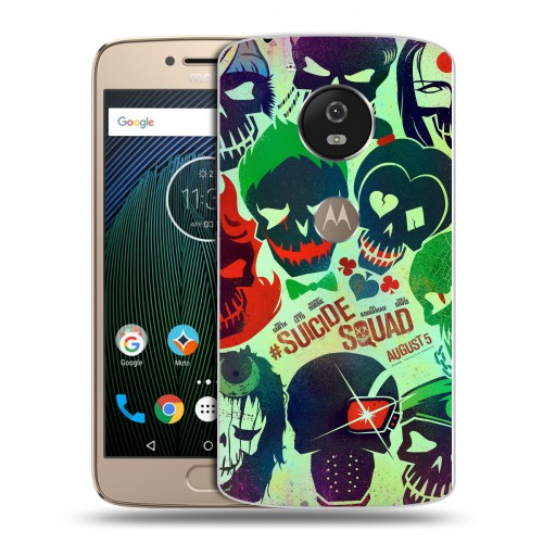 Дизайнерский силиконовый чехол для Motorola Moto G5s Отряд самоубийц