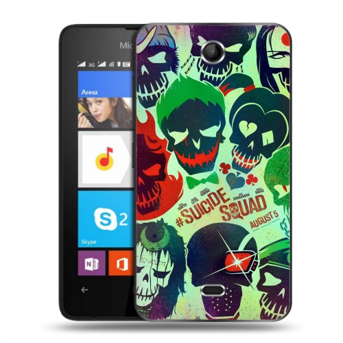 Дизайнерский силиконовый чехол для Microsoft Lumia 430 Dual SIM Отряд самоубийц