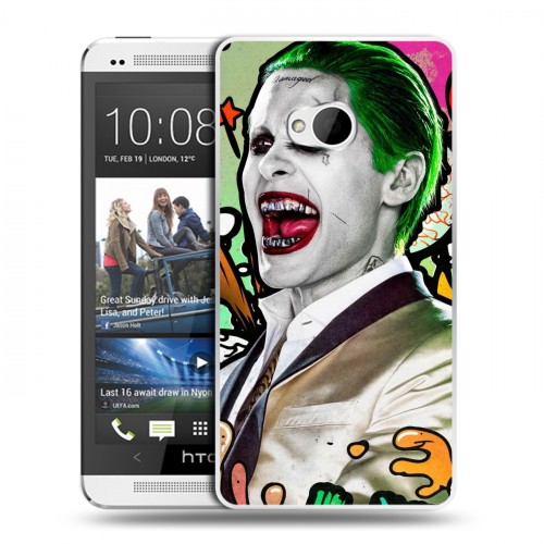 Дизайнерский пластиковый чехол для HTC One (M7) Dual SIM Отряд самоубийц
