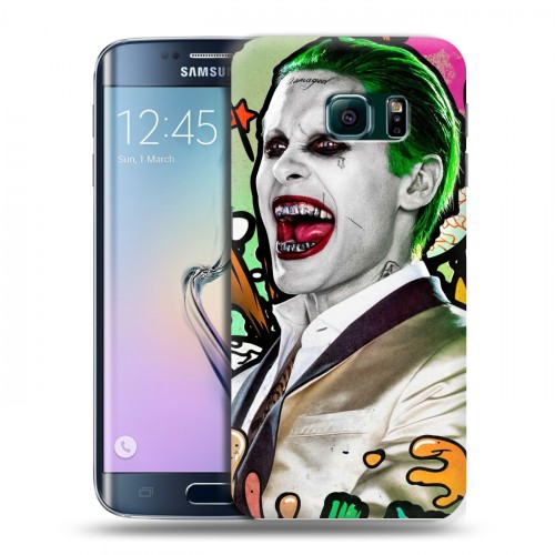 Дизайнерский пластиковый чехол для Samsung Galaxy S6 Edge Отряд самоубийц