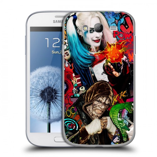 Дизайнерский пластиковый чехол для Samsung Galaxy Grand Отряд самоубийц Дизайнерский пластиковый чехол для Samsung Galaxy Grand Отряд самоубийц