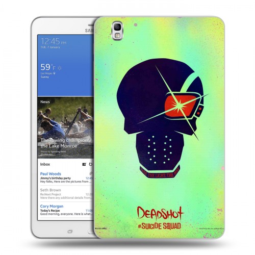 Дизайнерский силиконовый чехол для Samsung Galaxy Tab Pro 8.4 Отряд самоубийц
