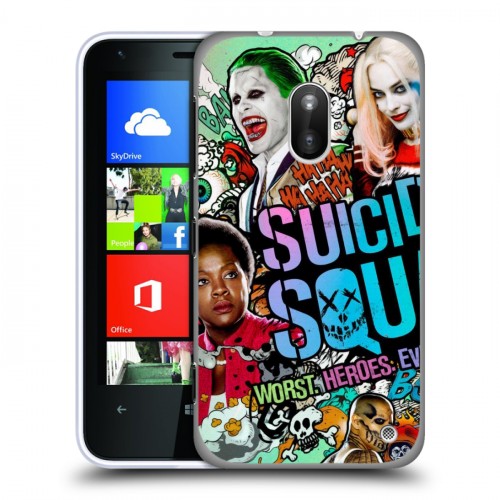 Дизайнерский пластиковый чехол для Nokia Lumia 620 Отряд самоубийц