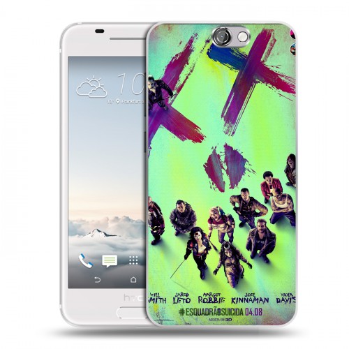 Дизайнерский пластиковый чехол для HTC One A9 Отряд самоубийц
