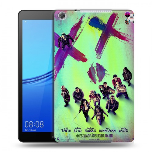 Дизайнерский силиконовый чехол для Huawei MediaPad M5 lite 8 Отряд самоубийц