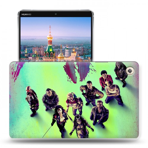 Дизайнерский пластиковый чехол для Huawei MediaPad M5 8.4 Отряд самоубийц