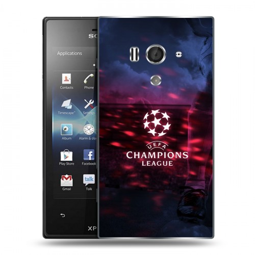 Дизайнерский пластиковый чехол для Sony Xperia acro S лига чемпионов