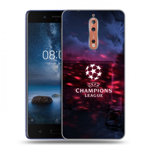 Дизайнерский пластиковый чехол для Nokia 8 лига чемпионов