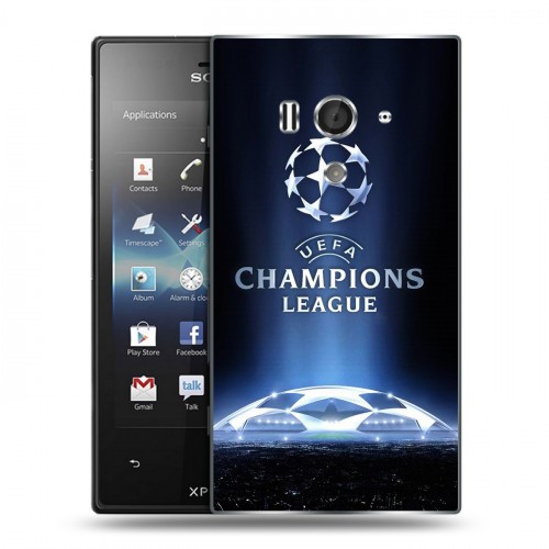 Дизайнерский пластиковый чехол для Sony Xperia acro S лига чемпионов