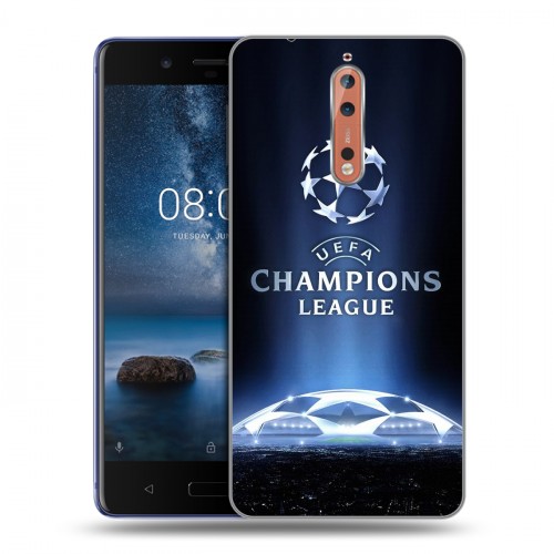 Дизайнерский пластиковый чехол для Nokia 8 лига чемпионов