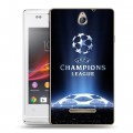 Дизайнерский пластиковый чехол для Sony Xperia E лига чемпионов