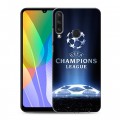 Дизайнерский пластиковый чехол для Huawei Y6p лига чемпионов