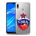 Полупрозрачный дизайнерский пластиковый чехол для Huawei Y6 (2019)