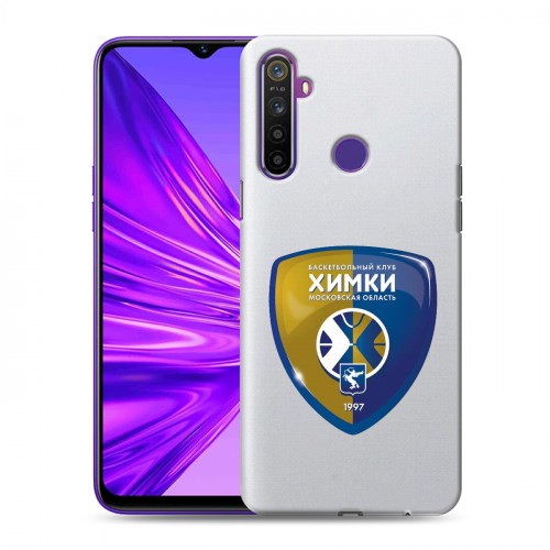 Полупрозрачный дизайнерский силиконовый чехол для Realme 5