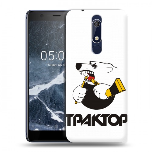 Дизайнерский пластиковый чехол для Nokia 5.1 Трактор