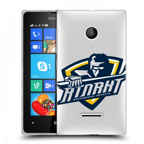 Полупрозрачный дизайнерский пластиковый чехол для Microsoft Lumia 435