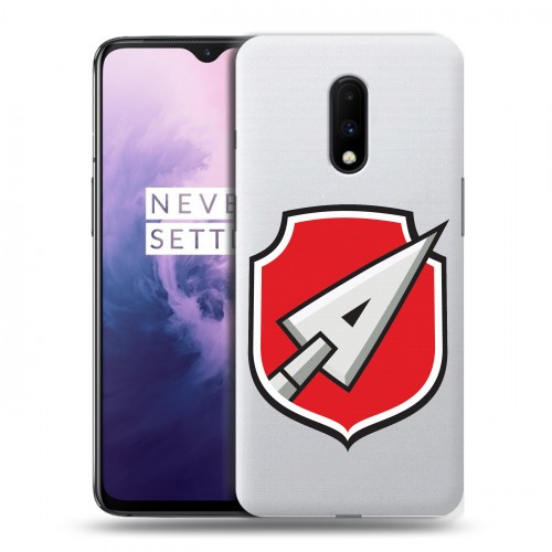 Полупрозрачный дизайнерский пластиковый чехол для OnePlus 7