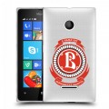 Полупрозрачный дизайнерский пластиковый чехол для Microsoft Lumia 435