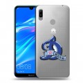 Полупрозрачный дизайнерский пластиковый чехол для Huawei Y6 (2019)