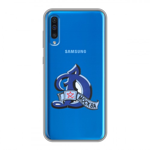 Полупрозрачный дизайнерский пластиковый чехол для Samsung Galaxy A50