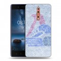 Дизайнерский пластиковый чехол для Nokia 8