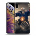 Дизайнерский силиконовый чехол для Iphone Xs Max