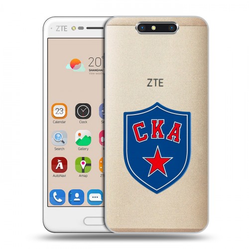 Полупрозрачный дизайнерский пластиковый чехол для ZTE Blade V8