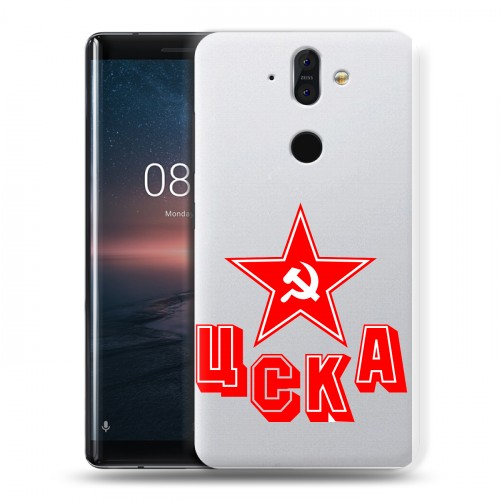 Полупрозрачный дизайнерский пластиковый чехол для Nokia 8 Sirocco