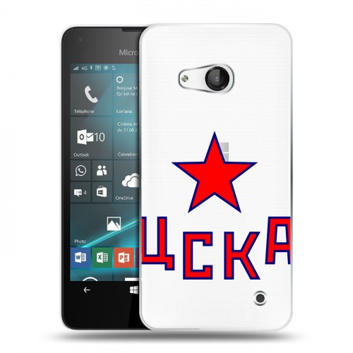 Полупрозрачный дизайнерский пластиковый чехол для Microsoft Lumia 550