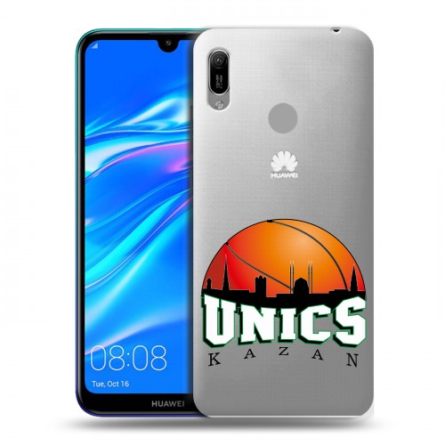 Полупрозрачный дизайнерский пластиковый чехол для Huawei Y6 (2019)